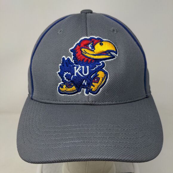 Top of the World Kansas Jayhawks Fitted Hat OSFA Embroidered Logo NCAA - Picture 2 of 9